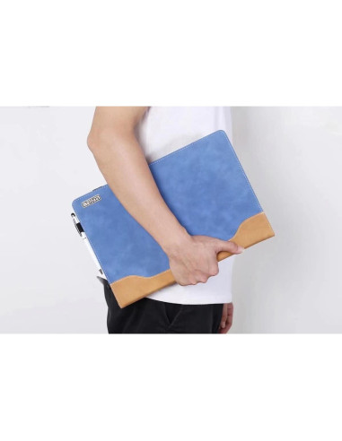 Funda Protectora para Laptop LG Gram 16" Cuero PU Azul