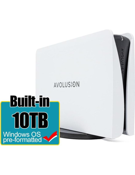 Disco Duro Externo Avolusion PRO-5Y 10TB USB 3.0 Blanco