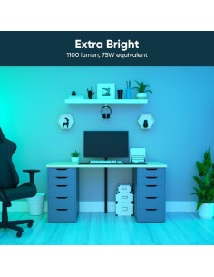 Bombilla Inteligente Wyze A19 1100LM 2-Pack Wi-Fi RGB 2