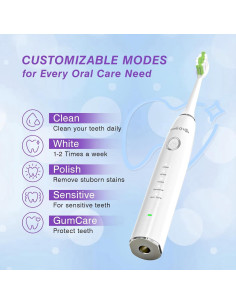 Cepillo de Dientes Eléctrico Sonic Smile-O-Villa con 4 Cabezas 2