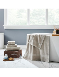 Conjunto de Toallas Modern Threads 6 Piezas Rayón Bambú Algodón 2