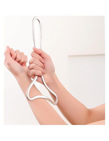 Herramienta Gua Sha Acero Inoxidable Komogir 27.9x15.2cm