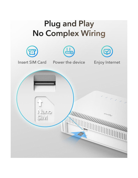 Router 4G LTE Cudy LT700E AC1200 Doble Banda Gigabit