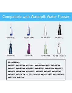 Cable de Cargador de Reemplazo Waterpik WP-400 WP-360 WF-13 2