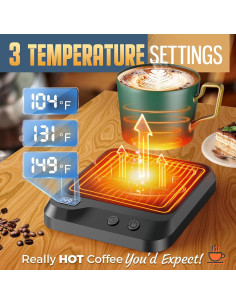 Calentador de Taza Inteligente Nicettey 20W con Temporizador 2