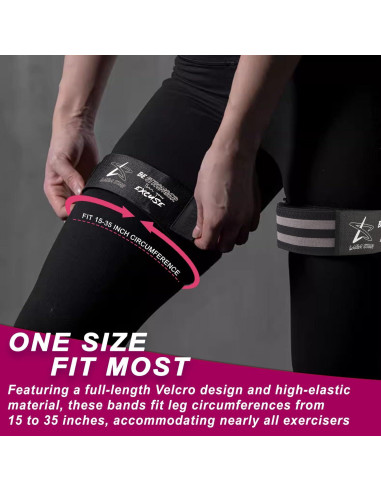 Bandas de Oclusión BFR LARA STAR para Glúteos y Piernas