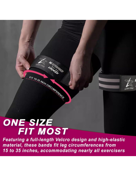 Bandas de Oclusión BFR LARA STAR para Glúteos y Piernas