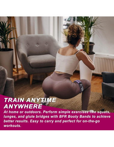 Bandas de Oclusión BFR LARA STAR para Glúteos y Piernas