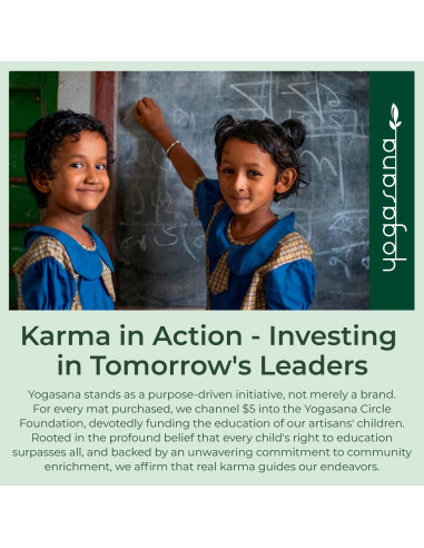 Alfombra de Yoga Orgánica Yogasana 183x61 cm Antideslizante