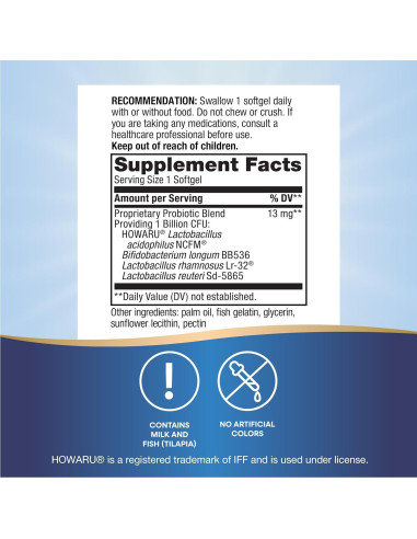 Perlas Probióticas Nature's Way Reuteri 60 Gelatinas Blandas