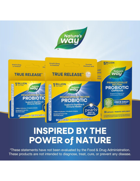 Perlas Probióticas Nature's Way Reuteri 60 Gelatinas Blandas Perlas Probióticas Nature's Way Reuteri 60 Gelatinas Blandas