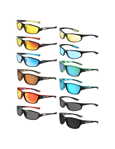 12 Pares Gafas de Sol Polarizadas Kanayu UV para Deportes