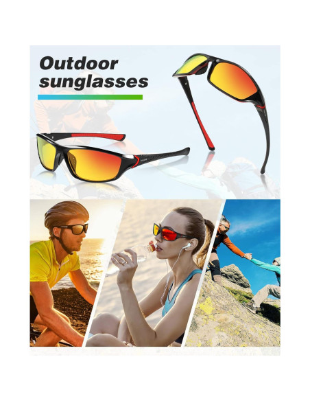 12 Pares Gafas de Sol Polarizadas Kanayu UV para Deportes