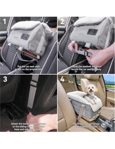 Asiento de Coche Elevador para Perros A 4 Pet - Hasta 3.63 Kg