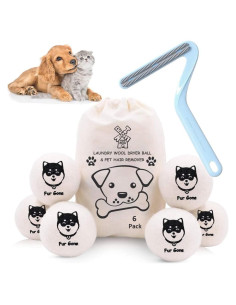 Bolas de Secado de Lana Bienstylife - Eliminador de Pelo de Mascotas