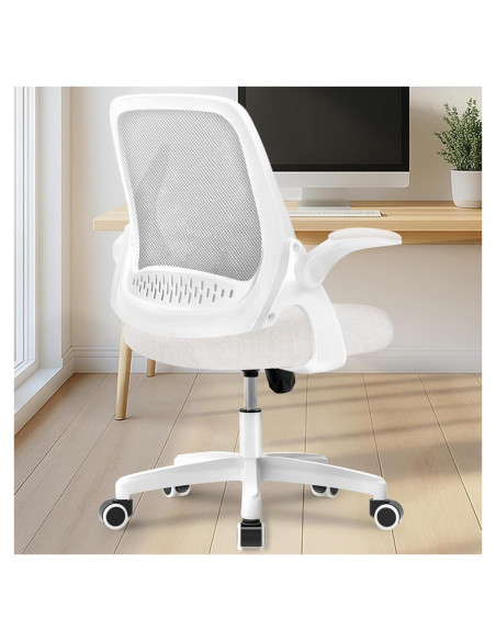 Silla de Oficina Ergonómica NEO Malla Ajustable Marfil