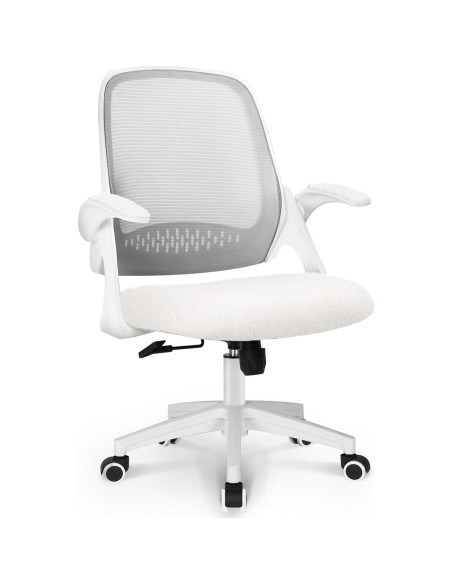 Silla de Oficina Ergonómica NEO Malla Ajustable Marfil