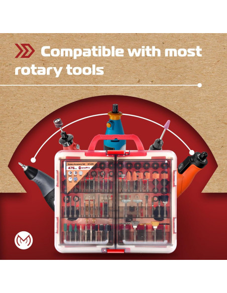 Kit de Accesorios para Herramienta Rotativa MonoPro 476 PCS