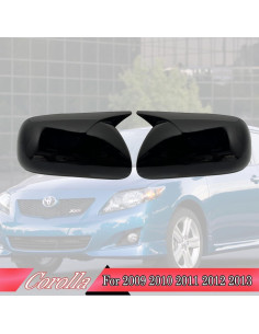 Cubierta Espejo Lateral MUXEE Toyota Corolla 2009-2013 2PCS Negro 2