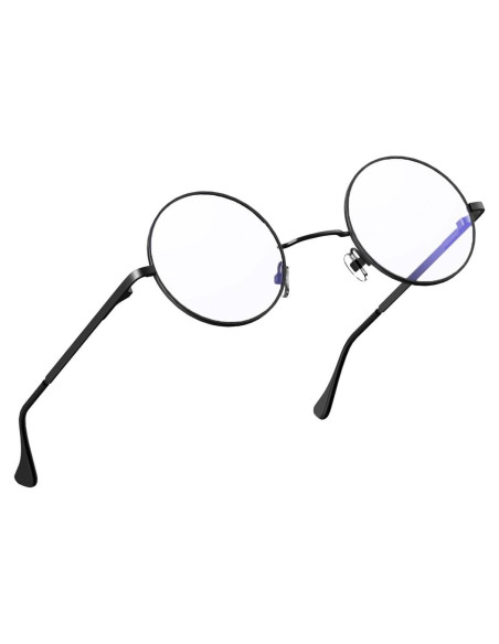 Gafas Unisex Bloqueadoras de Luz Azul Retro - Marco Negro
