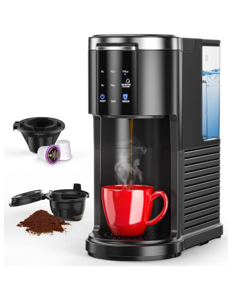 Cafetera COWSAR 2 en 1 K Cup y café molido 1.18 L