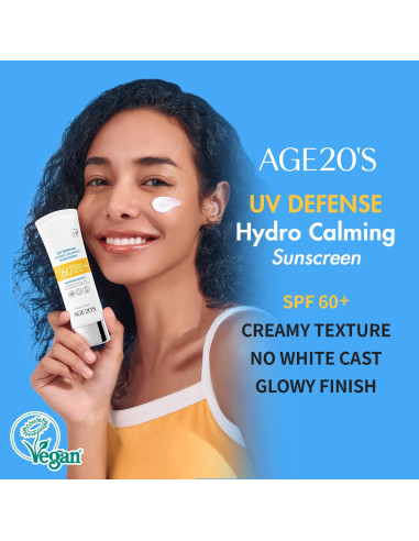 AGE20'S Protector Solar Hidratante SPF 60+ Té Verde Aloe Vera 2x50ml