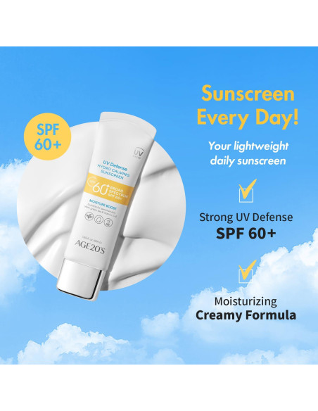 AGE20'S Protector Solar Hidratante SPF 60+ Té Verde Aloe Vera 2x50ml