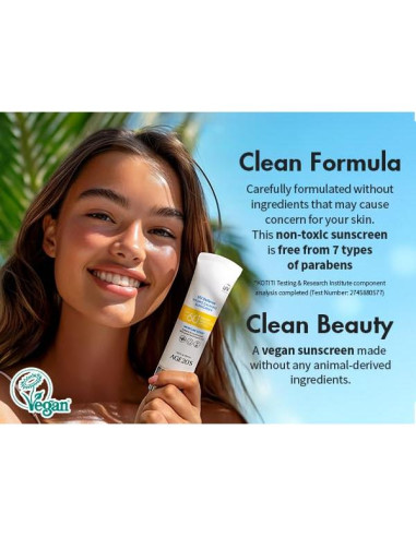 AGE20'S Protector Solar Hidratante SPF 60+ Té Verde Aloe Vera 2x50ml