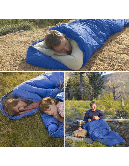 Saco de dormir PEAKTREND 3 estaciones impermeable 210x150cm