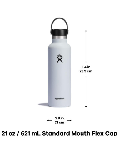 Botella de Agua Aislada Hydro Flask 21 Oz Tapa Flex Agave
