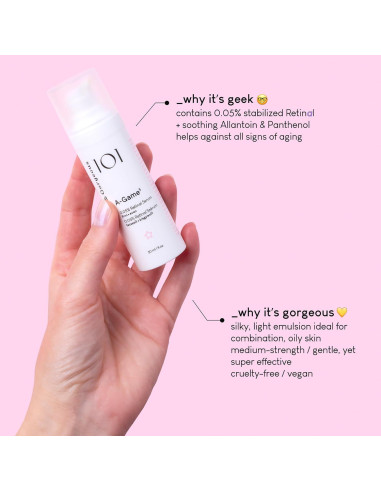 Suero Retinal Geek & Gorgeous A-Game 5 - 0.05% - 28.35 g