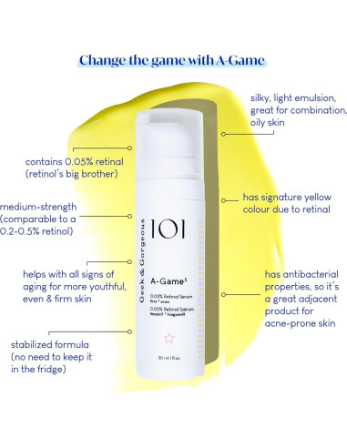 Suero Retinal Geek & Gorgeous A-Game 5 - 0.05% - 28.35 g