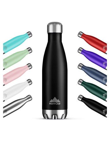 Botella de Agua Mont-Clair 500ML Acero Inoxidable Aislada