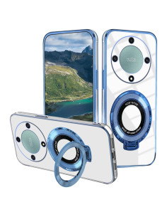 Funda Magnética Honor Magic 5 Lite Azul Silicona Antigolpes