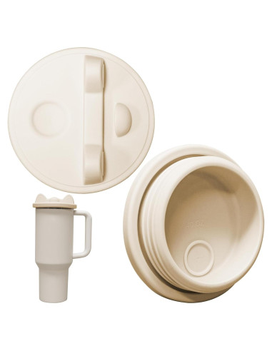 Tapa de Reemplazo Stanley 40 oz Beige - Silicona a Prueba de Derrames