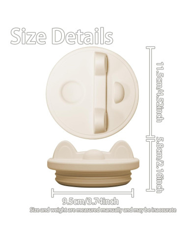 Tapa de Reemplazo Stanley 40 oz Beige - Silicona a Prueba de Derrames