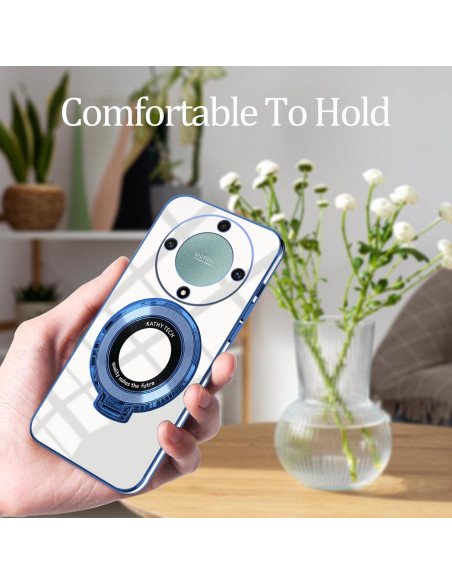 Funda Magnética Honor Magic 5 Lite Azul Silicona Antigolpes Funda Magnética Honor Magic 5 Lite Azul Silicona Antigolpes