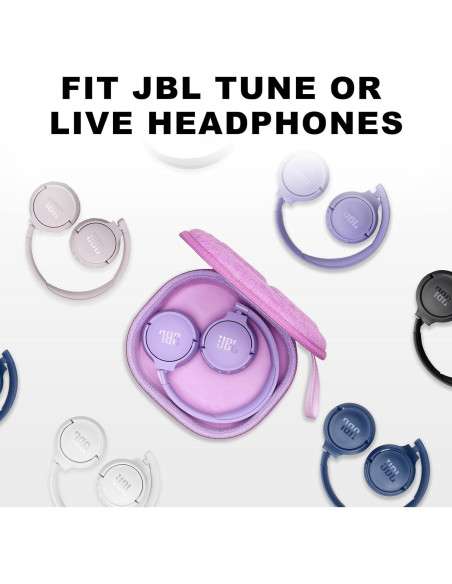 Funda Dura Morada para Auriculares JBL Tune 510BT/520BT/660NC Funda Dura Morada para Auriculares JBL Tune 510BT/520BT/660NC