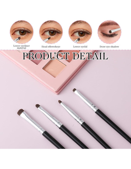 Juego de 12 Brochas Mini Difusoras de Maquillaje HJZHII Juego de 12 Brochas Mini Difusoras de Maquillaje HJZHII