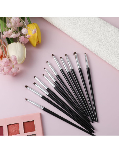 Juego de 12 Brochas Mini Difusoras de Maquillaje HJZHII