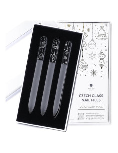 Juego de 3 Limadoras de Uñas de Vidrio Checo Bona Fide Beauty