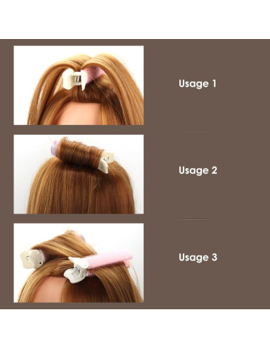 Juego de Rulos para Cabello WALLFID 6 Piezas Voluminizador