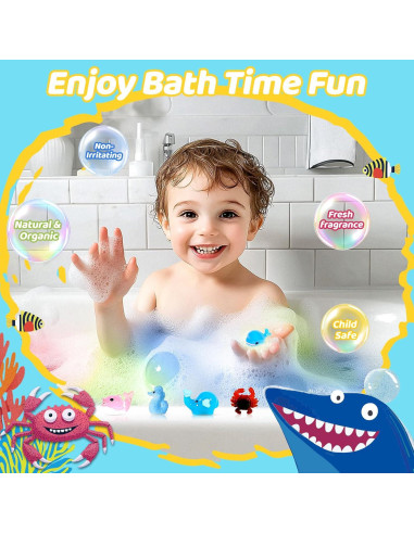 30 Bombas de Baño YoYokay con Juguetes Sorpresa para Niños