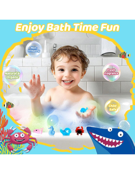 30 Bombas de Baño YoYokay con Juguetes Sorpresa para Niños