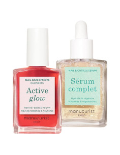 Esmalte de Uñas y Suero Manucurist 2 en 1 Frambuesa 136g