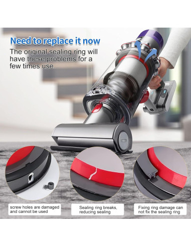 Anillo de Sellado Fijo Superior V11 V15 Dyson - Repuesto Aspiradora