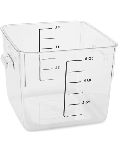 Contenedor Cuadrado Rubbermaid 11.4L para Alimentos - Ahorro Espacio