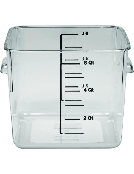 Contenedor Cuadrado Rubbermaid 11.4L para Alimentos - Ahorro Espacio