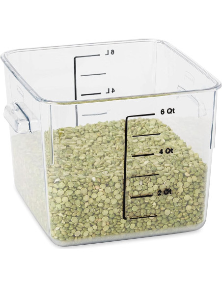 Contenedor Cuadrado Rubbermaid 11.4L para Alimentos - Ahorro Espacio