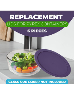Set de 6 Tapas de Reemplazo para Contenedores Pyrex 2